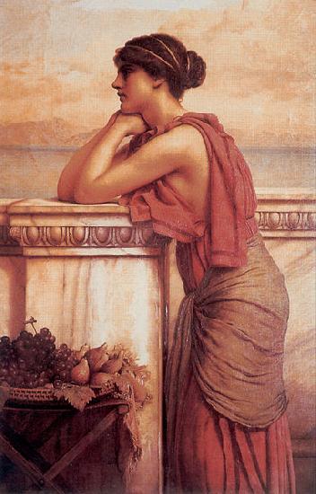 John William Godward By the Wayside oil painting image